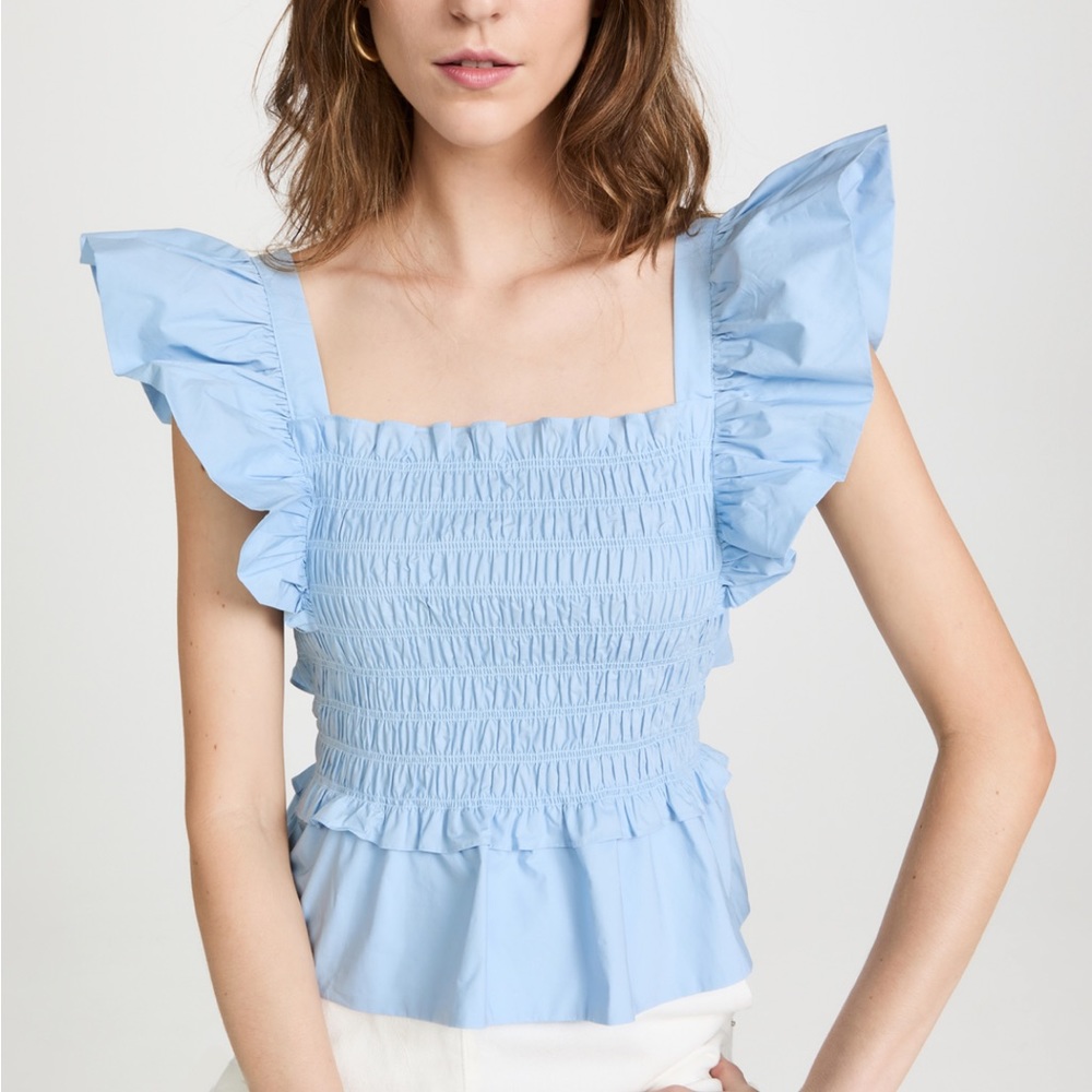 Sea New York Sleeveless Smocked Top